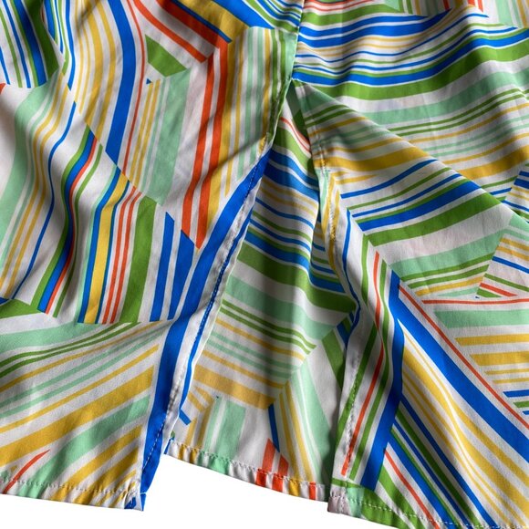 Maggy London Striped Twist Strap Midaxi Dress Sz 22W Colorful Artsy - Picture 8 of 13